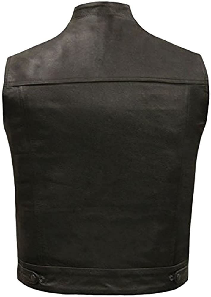 Classyak Men's Fashion Real Leather Stylish Waist Coat