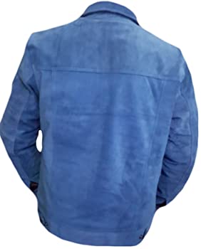 Classyak Men's Fashion Stylish Jacket Suede Leather Coat