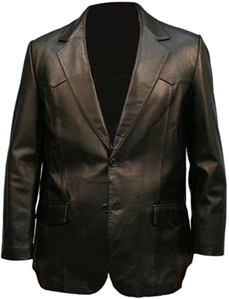 Classyak Men's Fashion Stylish Real Leather Coat