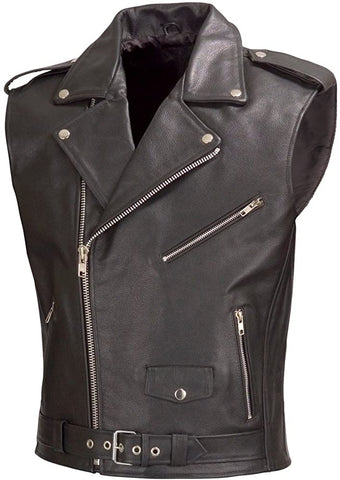 Classyak Men's Fashion Brando Biker Vest