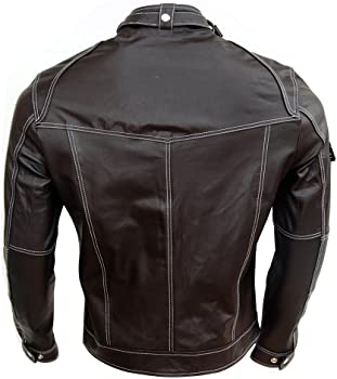 Classyak Fashion Original Leather Jacket, Slim-fit Moto Jacket