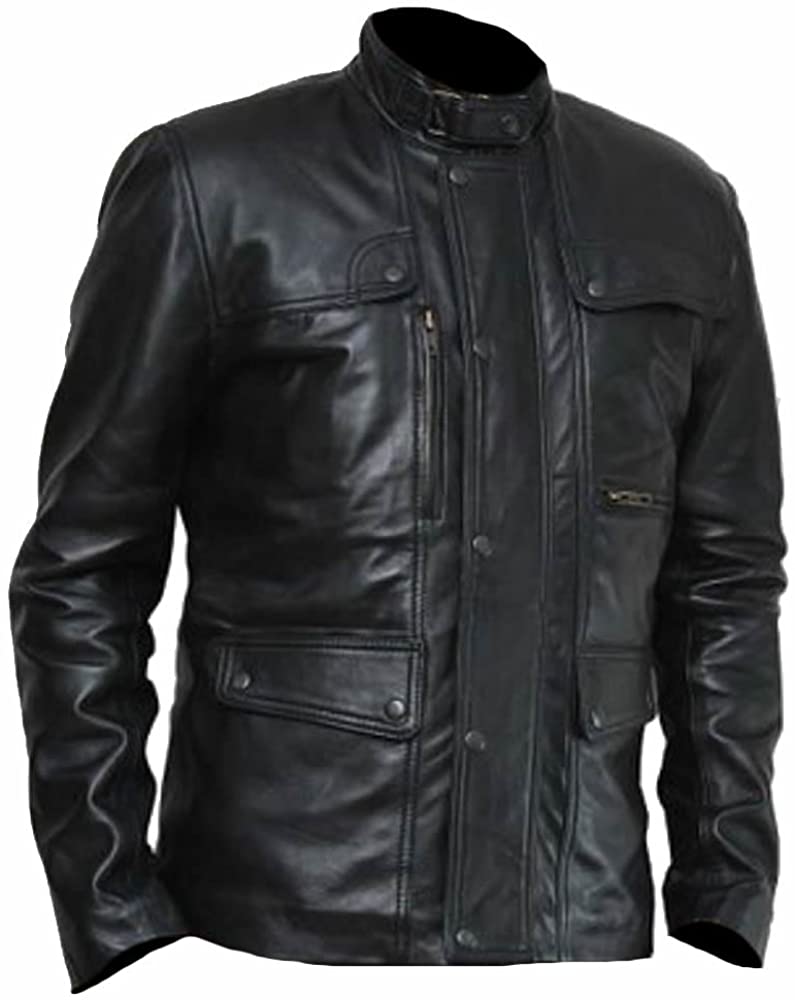 Classyak Men's James Fashion Real Leather Bond Jacket