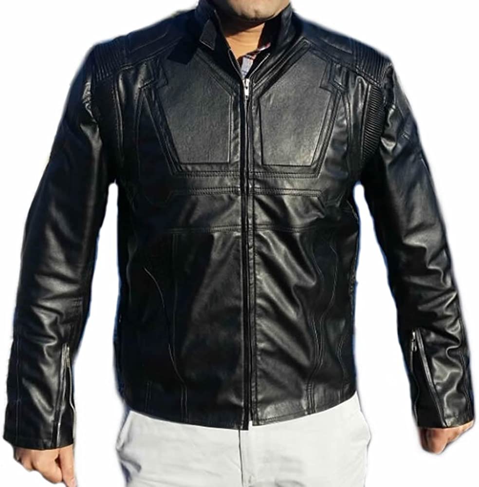 Classyak Fashion Oblivion Faux Leather Moto Jacket Black Supreme Quality Xs-5xl
