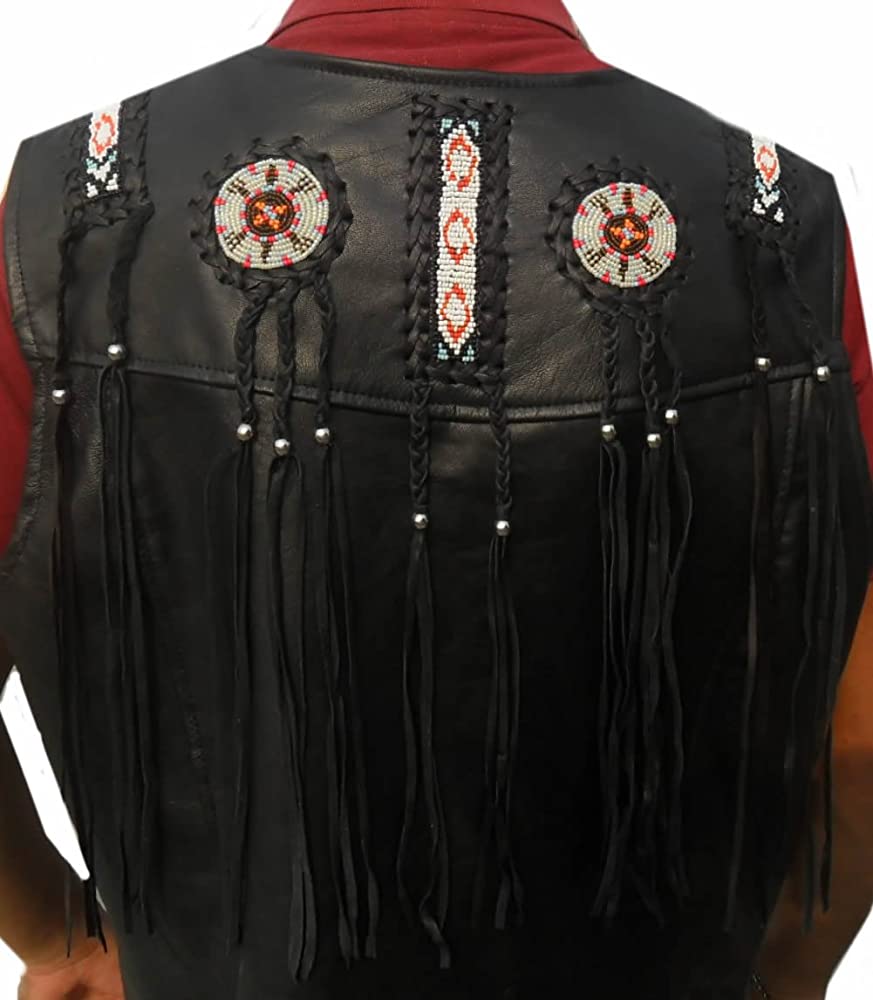 Classyak Western Leather Vest - A Grade Naked Cowhide