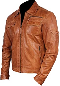 Classyak Men's Fashion Real Leather Stylish Moto Jacket
