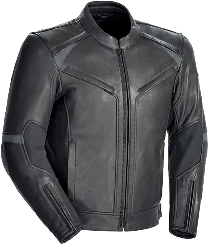 Classyak Men's Real Leather Motorcycle Jacket