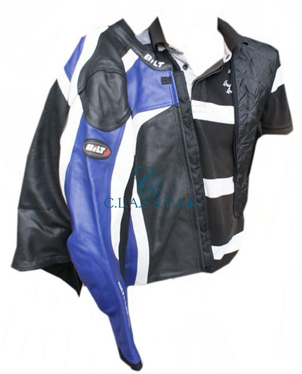 Classyak Men's Motorcycle Leather Jacket