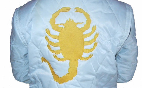 Classyak Mens Scorpion Drive Jacket, Quilted Satin
