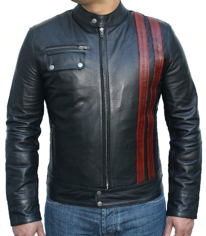 Classyak Men's Black Heaven Leather Jacket