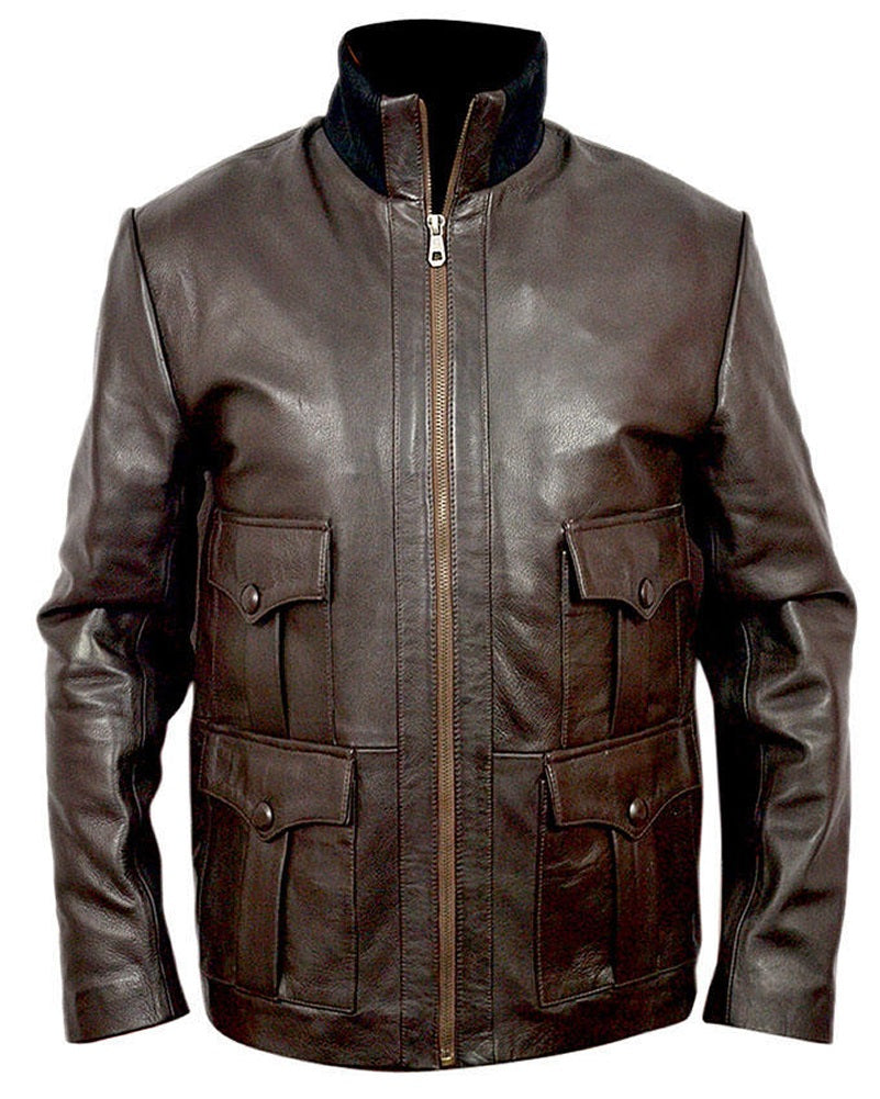 Classyak Men's Fashion Genuine Leather Jacket