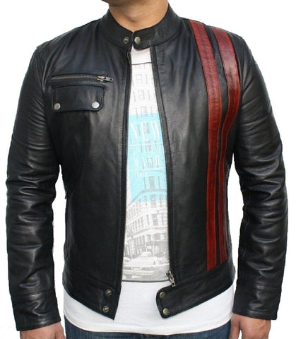 Classyak Men's Black Heaven Leather Jacket