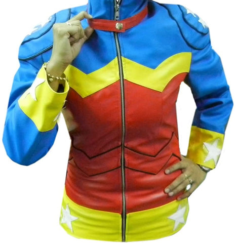 Classyak Woman Faux/Artificial Leather Jacket