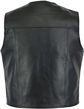 Classyak Men's Fashion Slim Fit Real Leather Stylish Vest
