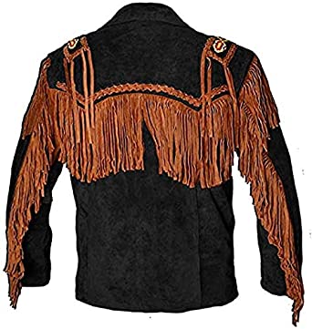 Classyak Western Leather Jackets for Men Cowboy Leather Jacket