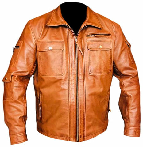Classyak Men's Fashion Real Leather Biker Jacket