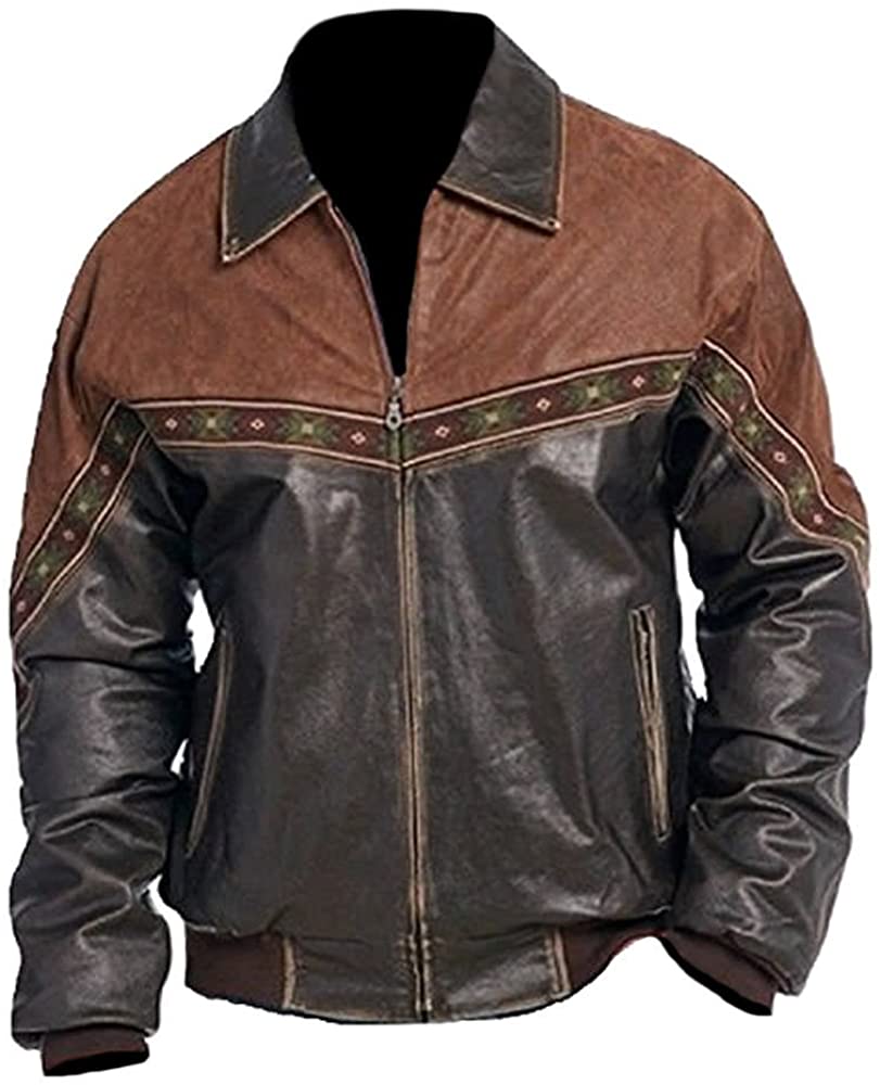 Classyak Men's Vintage Fashion Real Leather Jacket