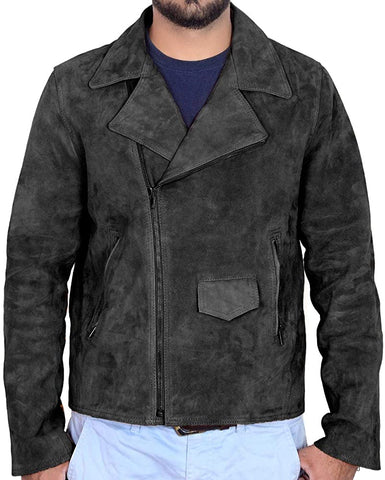 Classyak Men's Fashion Brando Style Leather Jacket