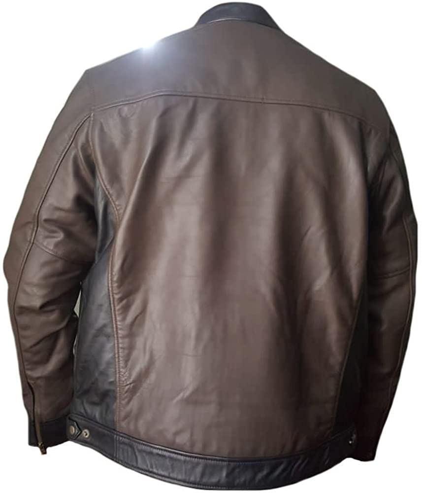 Classyak Men's Fashion Stylish Leather Biker Jacket