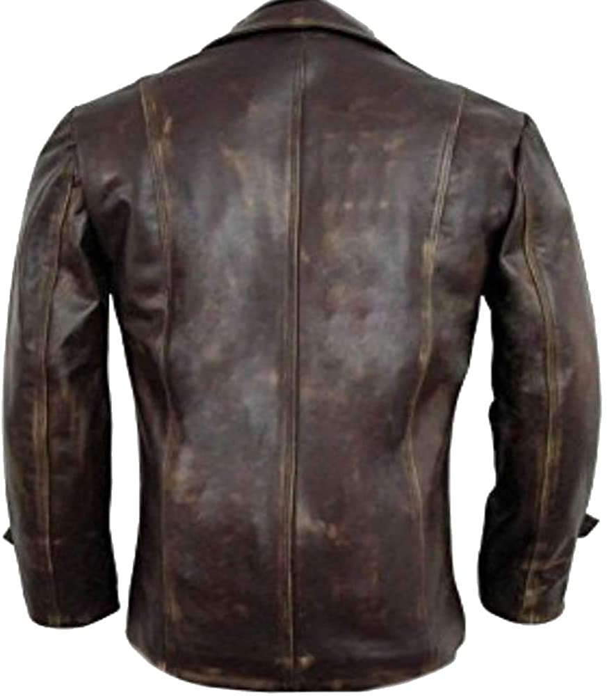 Classyak Men's Fashion Distressed Real Leather Jacket