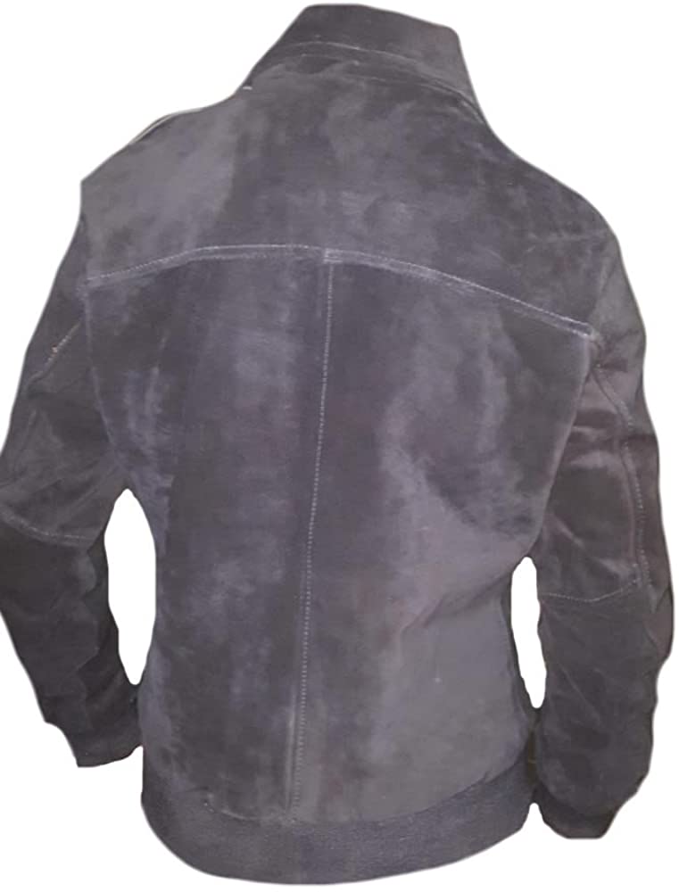 Classyak Women's Fashion Stylish Suede Leather Bomber Jacket