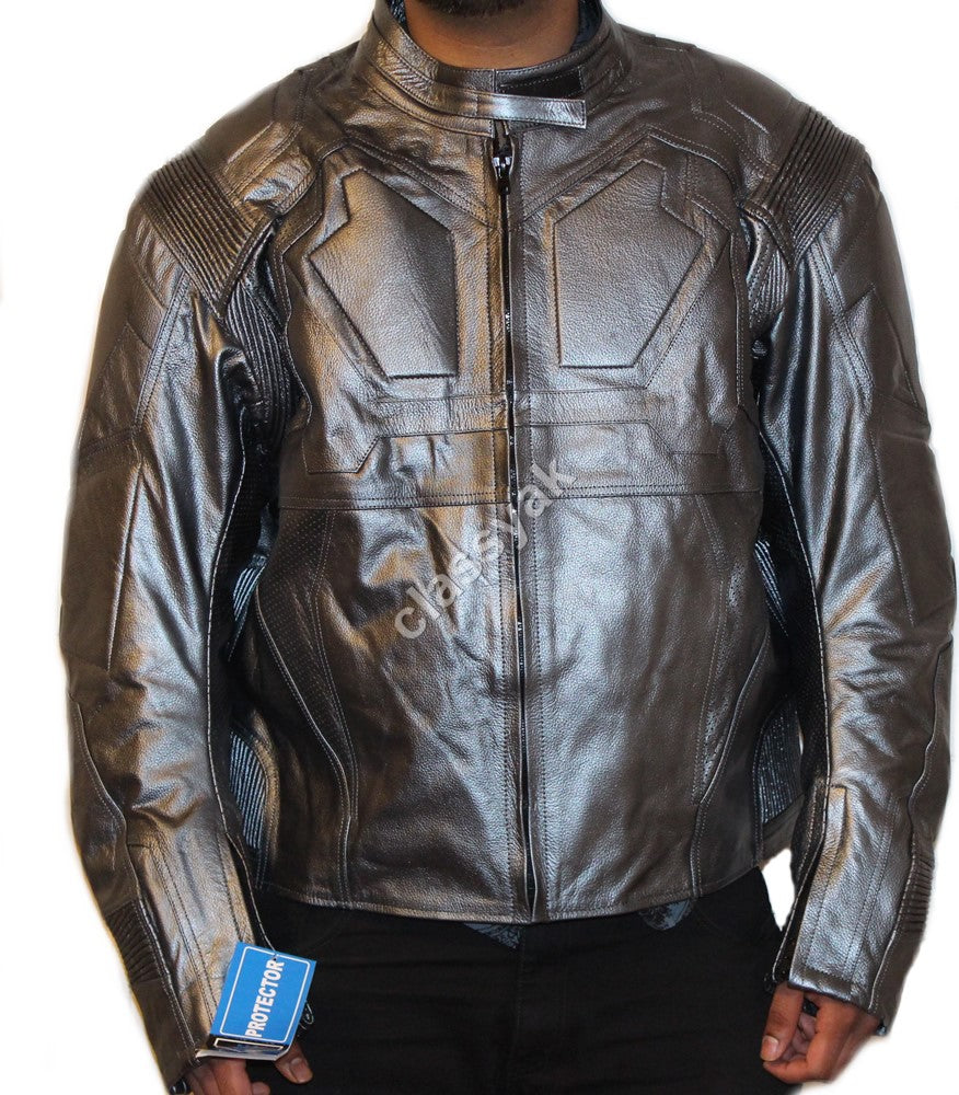 Classyak Cowhide Motorbike Leather Jacket