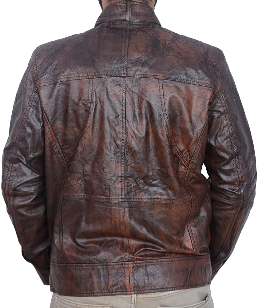 Classyak Men's Fashion Biker Real Leather Stylish Jacket