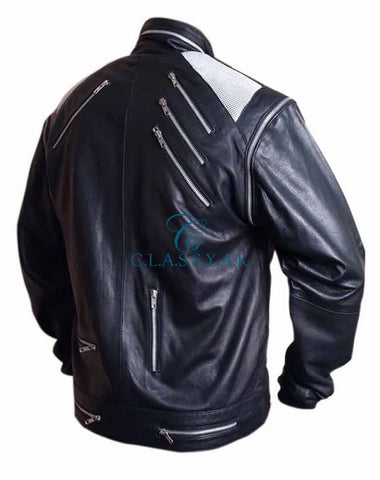 Classyak MJ Beatit Faux Leather Jacket Black, High Quality, XS-5XL