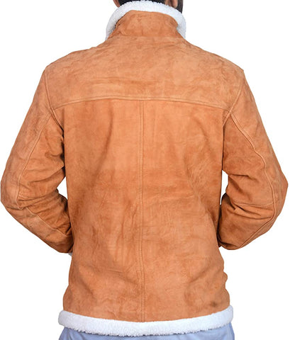 Classyak Men's Fashion Furr Suede Leather Jacket