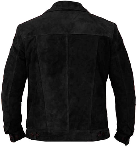 Classyak Men's Fashion Moto Stylish Suede Leather Jacket