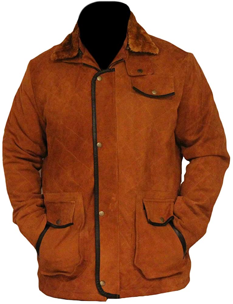 Classyak Men's Fashion Suede Leather Premiere Quality Coat