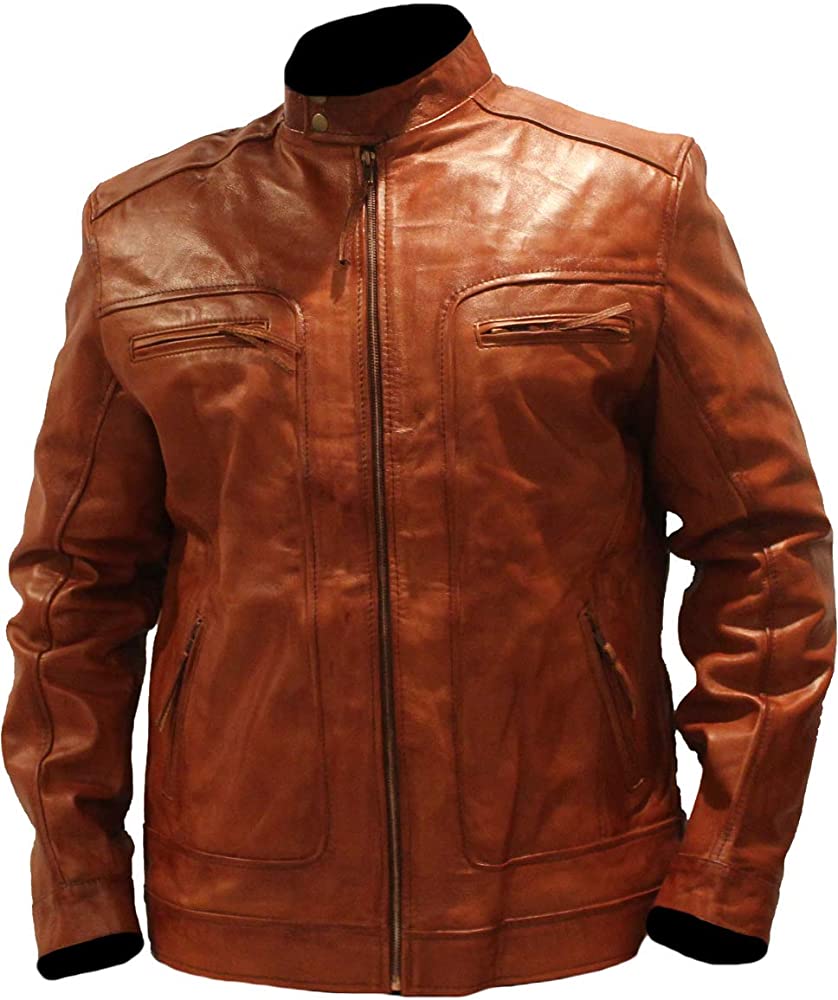 Classyak Men's Real Leather Moto Exclusive Style Fashion Jacket