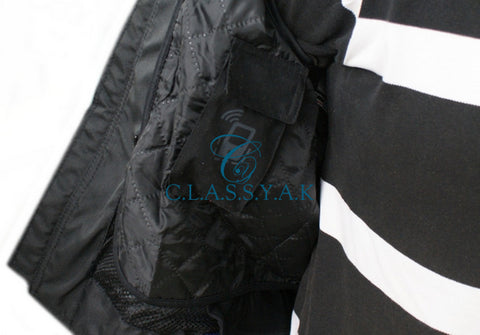 Classyak Men's Motorcycle Leather Jacket
