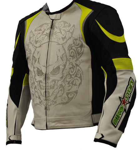 Classyak Motorcycle Real Leather Jacket, Padded Protection, Top Quality, Xs-5xl