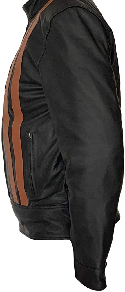 Classyak Men's Fashion Real Leather Exclusive Style Moto Jacket