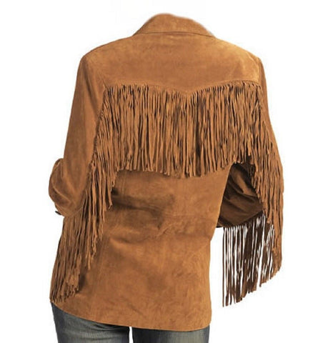 Women Western Leather Jacket - Original Suede Leather