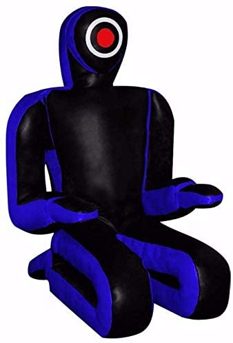 Classyak MMA Jiu Jitsu Training Wrestling Black & Blue Sitting Position Punching Bag - Unfilled