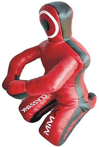 Classyak MMA Martial Arts Grappling Dummy Red Jiu Jitsu Punching Bag - Unfilled