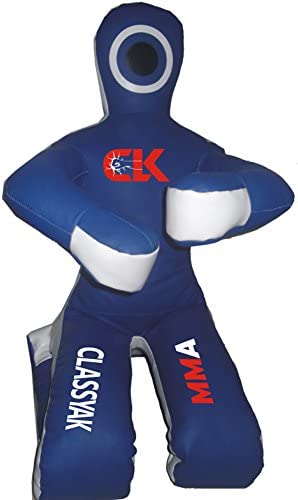 Classyak MMA Jiu Jitsu Martial Arts Training Wrestling Blue Sitting Position Punching Bag - Unfilled