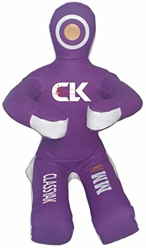 Classyak MMA Jiu Jitsu Martial Arts Training Wrestling Purple Sitting Position Punching Bag - Unfilled